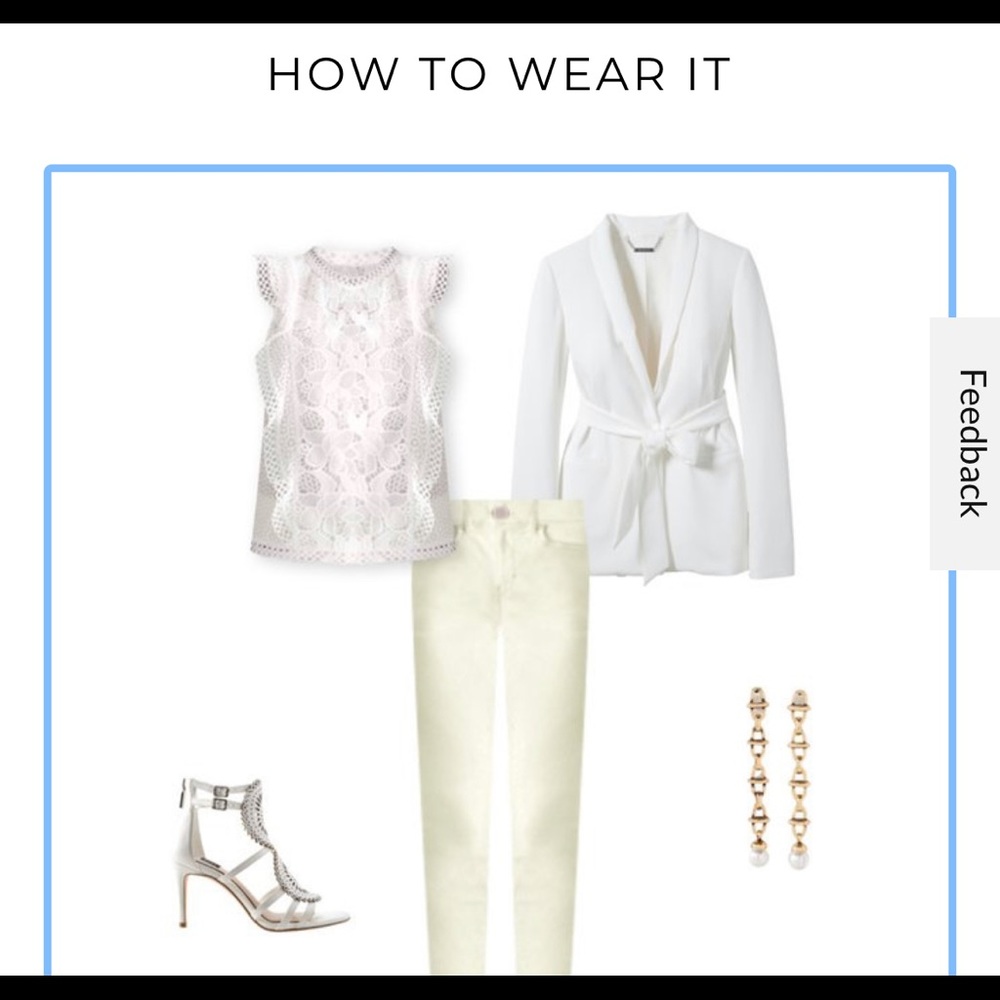 White House Black market Ruffle & Lace Sleeveless Top 6 - Picture 7 of 11